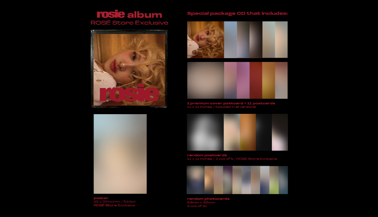 Rosie album (ROSÉ store exclusive)